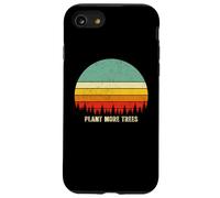 Vintage Retro Style 80s Happy Pine Trees Plant More Trees Coque pour iPhone SE (2020) / 7/8