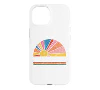 Vintage Retro Style Graphic Sunset Summer Lazy Daze Coque pour iPhone 15