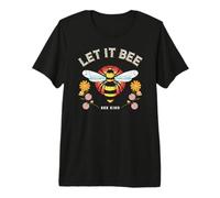 Vintage Retro Style Honeybee Flowers Love Let it Bee Kind T-Shirt Haut de Gamme
