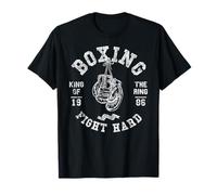 Vintage Retro Style King of The Ring Boxing Boxer Gloves T-Shirt