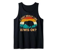 Vintage Retro Style Pine Tree New Zealand Bird Lovers Kiwi Débardeur