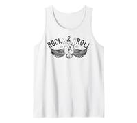 Vintage Retro Style Playing Music Guitar Forever Rock N Roll Débardeur