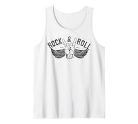 Vintage Retro Style Playing Music Guitar Forever Rock N Roll Débardeur