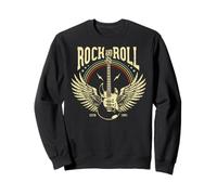 Vintage Retro Style Playing Music Guitar Forever Rock N Roll Sweatshirt