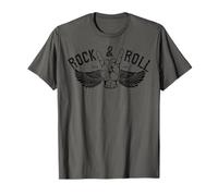 Vintage Retro Style Playing Music Guitar Forever Rock N Roll T-Shirt
