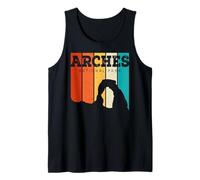 Vintage Retro Style Skyline Arches Utah Arches National Park Débardeur