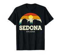 Vintage Retro Style Skyline Desert Landscape Sedona Arizona T-Shirt