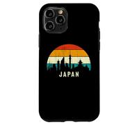Vintage Retro Style Skyline Landscape Japanese Sunset Japan Coque pour iPhone 11 Pro