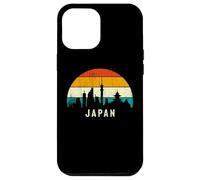 Vintage Retro Style Skyline Landscape Japanese Sunset Japan Coque pour iPhone 12 Pro Max