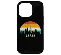 Vintage Retro Style Skyline Landscape Japanese Sunset Japan Coque pour iPhone 13 Pro