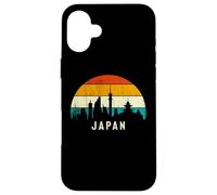 Vintage Retro Style Skyline Landscape Japanese Sunset Japan Coque pour iPhone 16 Plus
