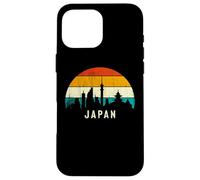 Vintage Retro Style Skyline Landscape Japanese Sunset Japan Coque pour iPhone 16 Pro Max