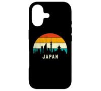 Vintage Retro Style Skyline Landscape Japanese Sunset Japan Coque pour iPhone 17