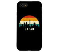 Vintage Retro Style Skyline Landscape Japanese Sunset Japan Coque pour iPhone SE (2020) / 7/8
