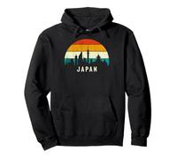 Vintage Retro Style Skyline Landscape Japanese Sunset Japan Sweat à Capuche