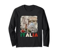 Vintage Retro Venise Venezia Landmarks Italia Travel Manche Longue