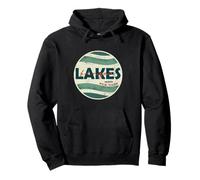 Vintage Retro Waves Finger Lakes Upstate New York Voyage Sweat à Capuche