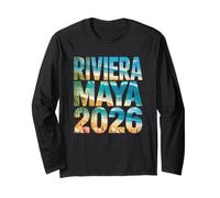Vintage Riviera Maya 2026 Vacances Swim Trip Girls Birthday Manche Longue