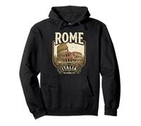 Vintage Rome Italie Colisée Ancient Roman Landmark 1 Sweat à Capuche