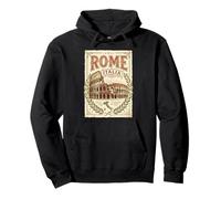 Vintage Rome Italie Colisée Ancient Roman Landmark 4 Sweat à Capuche