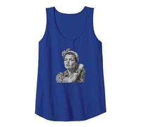 Vintage Rosie The Riveter Débardeur, Femme, Bleu Royal, S