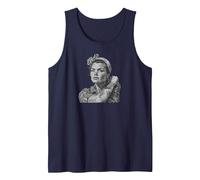 Vintage Rosie The Riveter Débardeur, Homme, Bleu Marine, XL