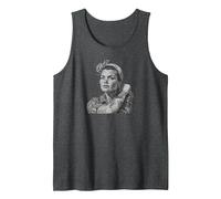Vintage Rosie The Riveter Débardeur, Homme, Chiné Foncé, XXL