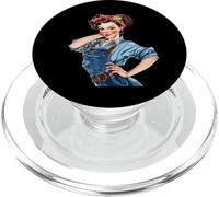 Vintage Rosie The Riveter PopSockets PopGrip pour MagSafe