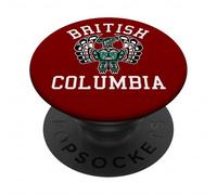 Vintage Rouge Noir Haida Thunderbird Native Art PopSockets PopGrip Adhésif
