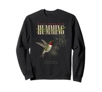 Vintage Ruby-Throated Colibri Art Nature Watching Sweatshirt