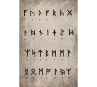 Vintage Runic Alphabet Viking Undated Planner Weekly and Monthly: Minimalist Calendar Organizers, goal, to do list