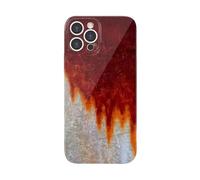 Vintage Rust Look Phone Case for iPhone 16 Pro Max, Rusty Glossy Pattern Phone Cover, Creative Industrial Iron Inspired Shockproof TPU Case for iPhone 16/15/14/13/12 Promax. (15 Plus,g)
