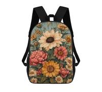 Vintage Sac À Dos Scolaire Imprimé En 3D, Sac À Dos Tendance Pour Enfants, Sac À Dos Pour Garçons, Élèves Du Collège 17inch