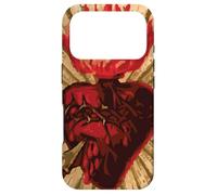 Vintage Sacré Cœur de Jésus Catholique Cadeau Art Traditionnel Coque pour iPhone 17 Pro