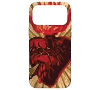 Vintage Sacré Cœur de Jésus Catholique Cadeau Art Traditionnel Coque pour iPhone 17 Pro Max