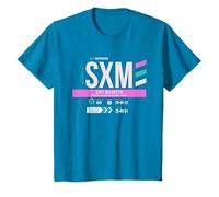 Vintage Saint Martin SXM Airport Code Rétro Voyage Jour T-Shirt