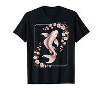 Vintage sakura fleur fleur koi poisson cool T-Shirt