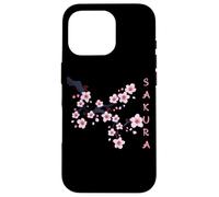 Vintage Sakura Japanese Cherry Blossom Graphical Art Coque pour iPhone 16 Pro