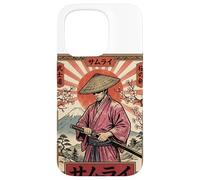 Vintage Sakura Samurai Warrior Art Japonais Rétro Japon Coque pour iPhone 15 Pro