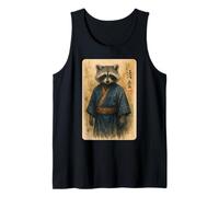 Vintage Samurai Raton Laveur Vintage Ukiyo-e Warrior Art Anime Débardeur