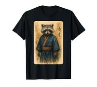 Vintage Samurai Raton Laveur Vintage Ukiyo-e Warrior Art Anime T-Shirt