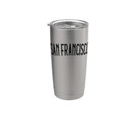 Vintage San Francisco California Authentic Retro Home Pride Gobelet isotherme en acier inoxydable double paroi
