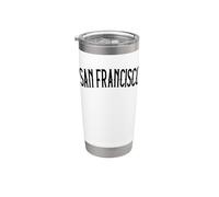 Vintage San Francisco California Authentic Retro Home Pride Gobelet isotherme en acier inoxydable double paroi
