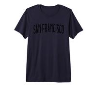 Vintage San Francisco California Authentic Retro Home Pride T-Shirt Haut de Gamme
