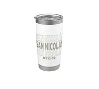 Vintage San Nicolas Mexique Gobelet isotherme en acier inoxydable double paroi