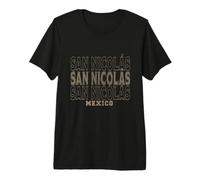 Vintage San Nicolas Mexique T-Shirt Haut de Gamme