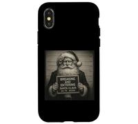 Vintage Santa Christmas - Mug rétro Père Noël Coque pour iPhone X/XS