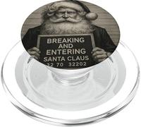 Vintage Santa Christmas - Mug rétro Père Noël PopSockets PopGrip pour MagSafe