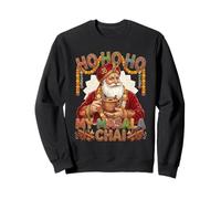 Vintage Santa Drinking Masala Chai Christmas India Men Women Sweatshirt