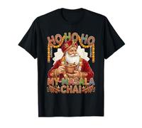 Vintage Santa Drinking Masala Chai Christmas India Men Women T-Shirt